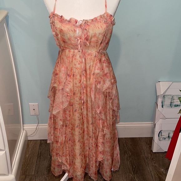Chiffon Floral Dress - Picture 11 of 13